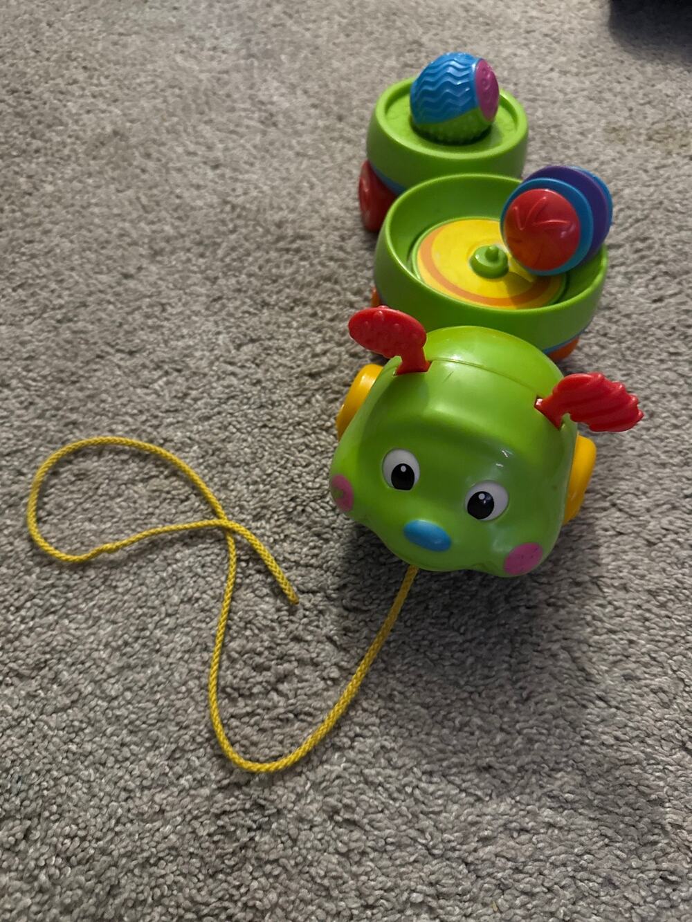 Fischer Price Roll a Rounds Pull & Spin Caterpillar!